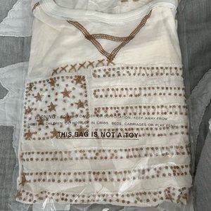 Double D Ranch Long Sleeve Beaded USA Flag Shirt